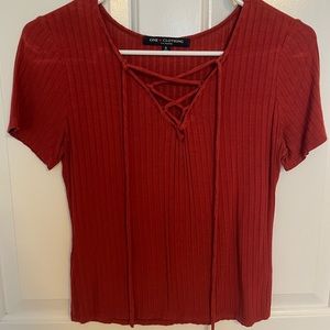 ONE CLOTHING lace up top